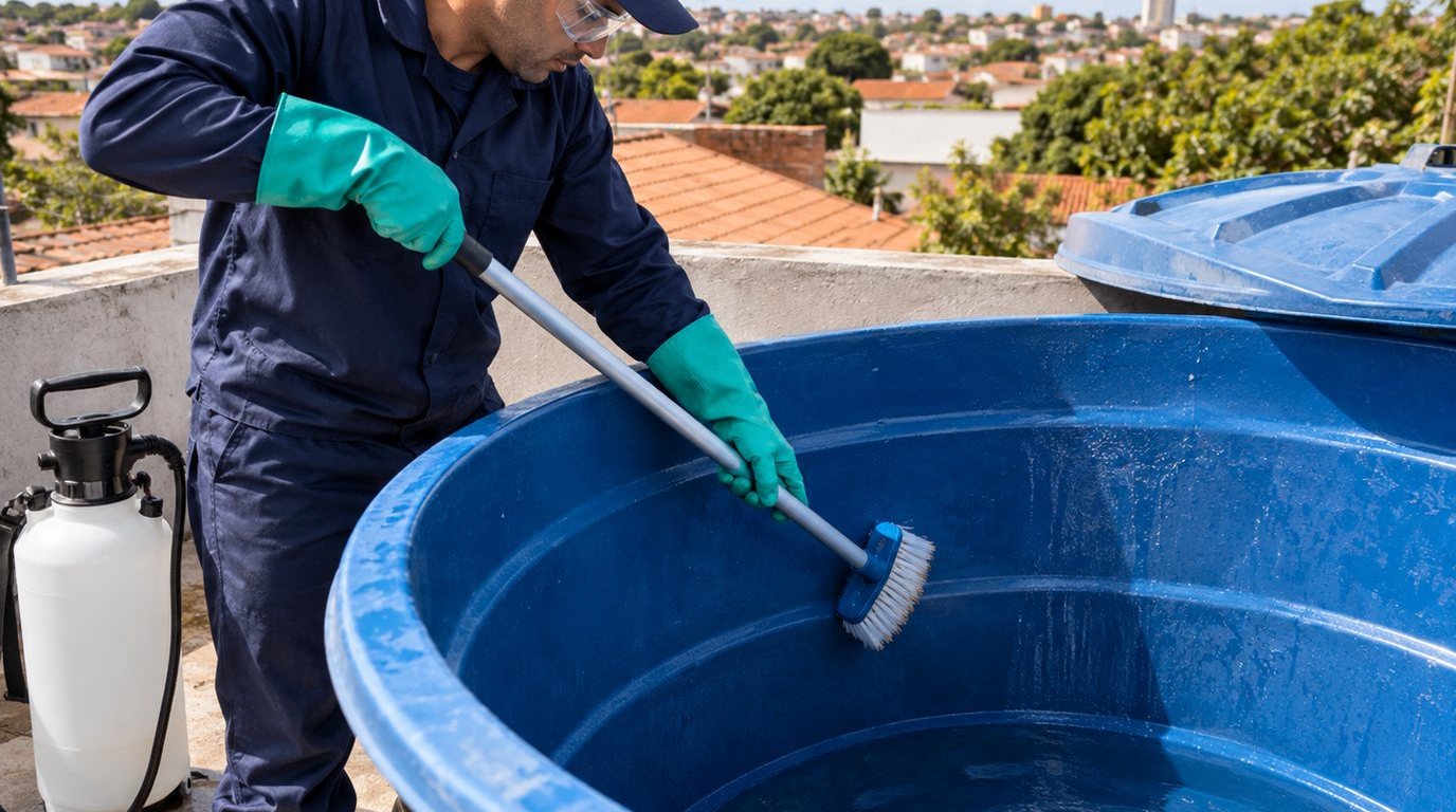 Higienização e Desinfecção da Caixa d'Água em Fortaleza‑CE