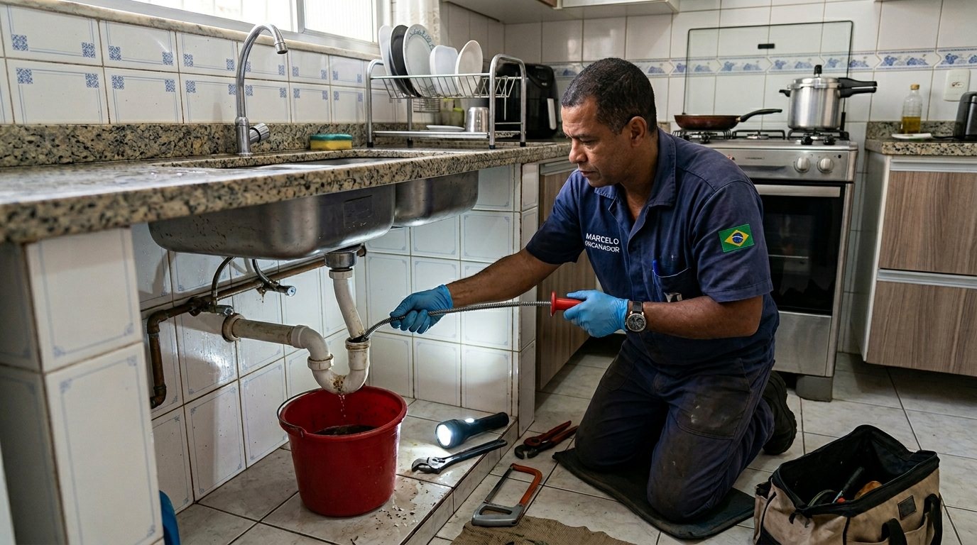 Ligação da Pia da Cozinha em Fortaleza‑CE